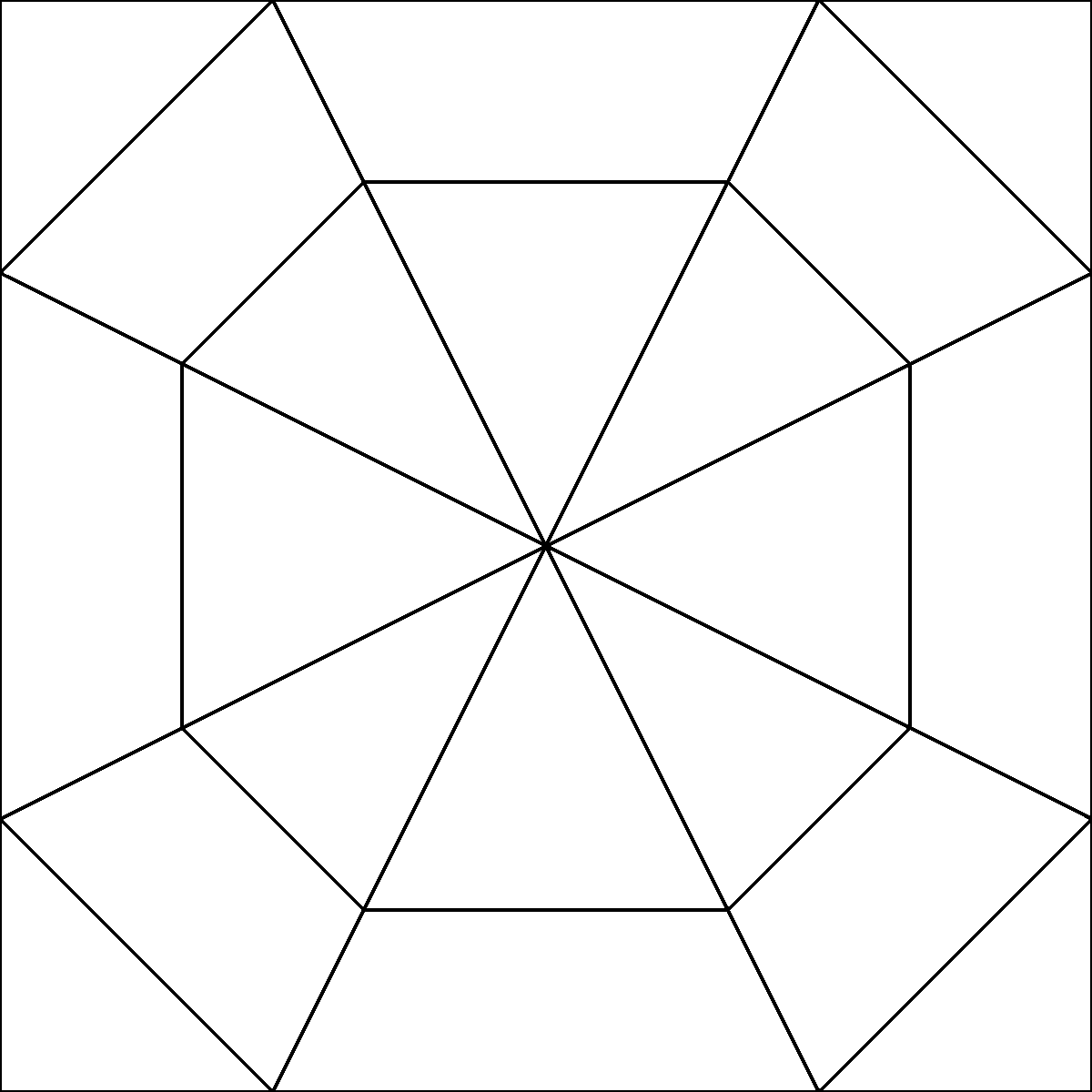 Pattern 88, Broken Heart barn quilt pattern thumbnail
